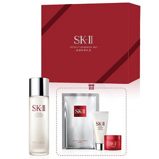 SK-II 神仙水护肤品套装礼盒（神仙水230ml+洁面霜20g+焕采精华霜15g+面膜2片）