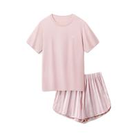 Bananain 蕉内 女士家居服套装 BH301S-YDT-2021 柔粉+柔粉条纹 L