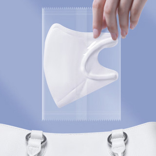 SHIDICO 史迪克 无呼吸阀一次性3D立体口罩 30只 白色