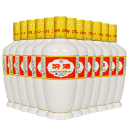 汾酒 杏花村 出口瓷汾 光瓶装 53%vol 清香型白酒 500ml*12瓶 整箱装