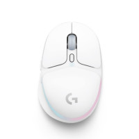 会员专享：logitech 罗技 G705 2.4G蓝牙 Lightspeed 双模无线鼠标 8200DPI RGB 白色