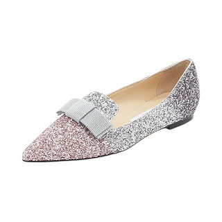 JIMMY CHOO 周仰杰 GALA系列 女士平底鞋 J000144605