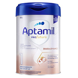 Aptamil 爱他美 德国爱他美(Aptamil) 白金德文版HMO 婴儿配方奶粉1段 (0-6个月) 800g 欧洲原装进口