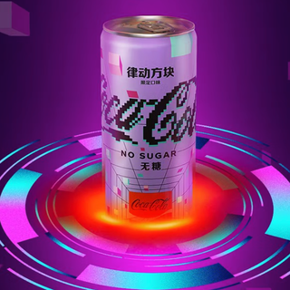 Coca-Cola 可口可乐 律动方块 无糖 汽水 330ml*12罐