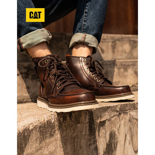 PLUS会员：CAT 卡特彼勒 男士复古工装靴 P712950K3ED