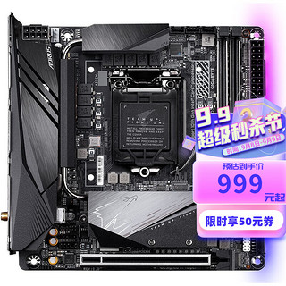 GIGABYTE 技嘉 Z490I AORUS ULTRA MINI-ITX主板（intel LGA1200、Z490）