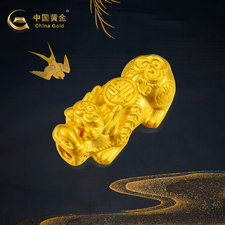 中国黄金 GB0P377 貔貅足金转运珠