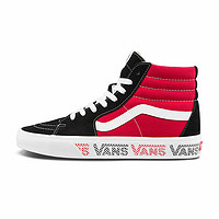 VANS 范斯 Sk8-Hi 女款红黑撞色板鞋 VN0A4BV6SXX