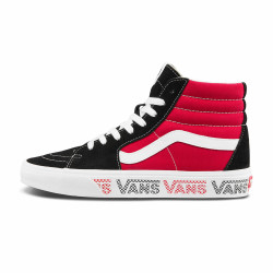 VANS 范斯 Sk8-Hi 女款红黑撞色板鞋 VN0A4BV6SXX