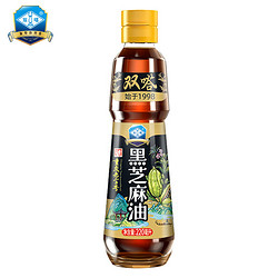 双嗒 黑芝麻油香油 纯黑芝麻油  凉拌调味烹饪火锅 220ml