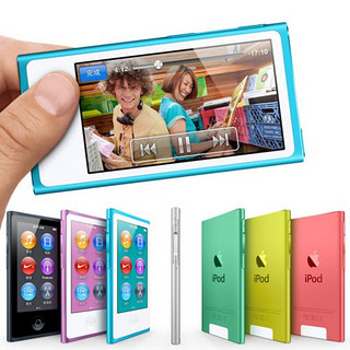 苹果 ipod nano7 16G mp4触屏 MP3 7代蓝牙Airpods播放器 可帮下歌 科范 8新16G粉色 16GB  官方标配