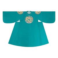 重回汉唐 明制汉服 凤求凰 男士圆领袍 HFO2779 孔雀绿色 2XL