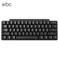 ikbc W200 mini 61键 2.4G无线机械键盘 黑色 Cherry红轴 无光