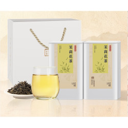 京东京造 2022新茶 特级浓香茉莉花茶 125g*2罐