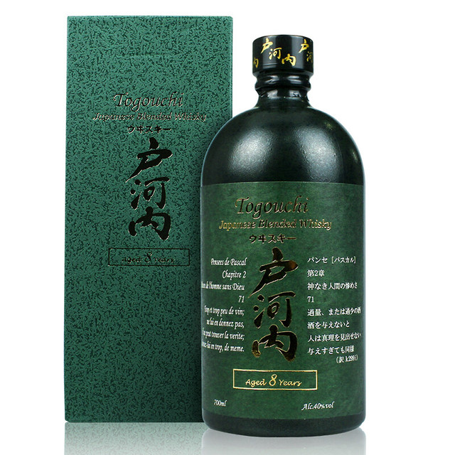户河内 雪莉桶8年 调和型威士忌 40度 700ml 礼盒装