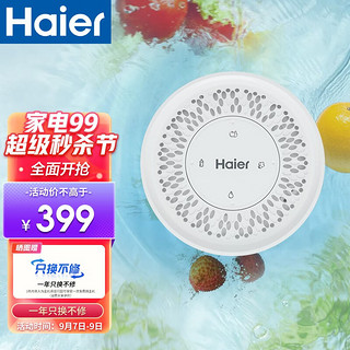 Haier 海尔 果蔬清洗机家用无线便携式洗菜机鱼肉食材净化机去农残水果蔬菜净化器玩具奶瓶杀菌