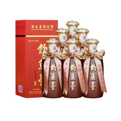 钓鱼台 酱香型白酒  整箱装 53%vol 500mL