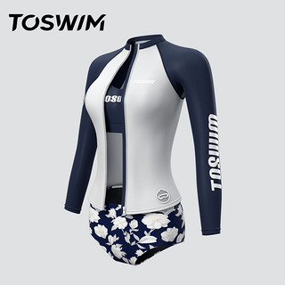 TOSWIM 拓胜 女子长袖游泳衣 TS81120604