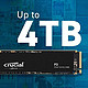 Crucial 英睿达 B CT4000P3SSD8 P3 4T SSD固态硬盘 PCIe 3.0