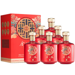金六福 窖陈9 浓香型白酒 50度 500ml*6瓶 整箱装 (中秋送礼)