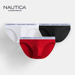 NAUTICA 诺帝卡 男士弹力三角内裤 3条装 NTNS050553