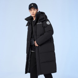 波司登 2022新款男式长款廓形防风保暖情侣款外套羽绒服