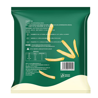 温润 粗薯条2kg 冷冻国产冷冻薯条