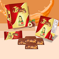 Alenka chocolate 爱莲巧俄罗斯进口大头娃娃巧克力焦糖花生巧克力24块俄士力架