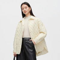 波司登 2022新款女式菱格绗线时尚商务通勤保暖轻薄羽绒服