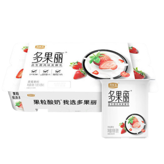 junlebao 君乐宝 多果丽 益生菌风味发酵乳 草莓果粒 90g*8杯