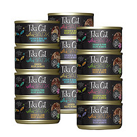 PLUS会员：Tiki cat 奇迹猫黑夜传说 黑金主食猫罐头 混合口味 80g*12罐