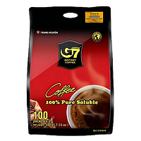 PLUS会员：G7 COFFEE 速溶美式纯黑咖啡  200g/袋