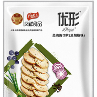 ishape 优形 蒸鸡胸肉切片 黑胡椒味 100g*12袋