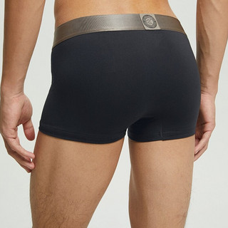 卡尔文·克莱 Calvin Klein 炫光引力带系列 男士平角内裤 NB2540-UB1 黑色 L