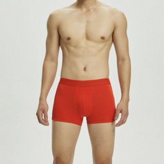 卡尔文·克莱 Calvin Klein 男士平角内裤套装 NP2049O 2条装(深蓝+红色) L
