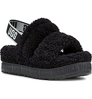 UGG Oh Fluffita Genuine Shearling Slingback Sandal