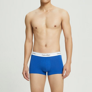 卡尔文·克莱 Calvin Klein 男士平角内裤套装 NB1086 2条装(红色+蓝色) L