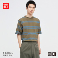优衣库男装 条纹T恤(短袖) 447527 UNIQLO