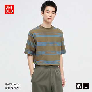 优衣库男装 条纹T恤(短袖) 447527 UNIQLO