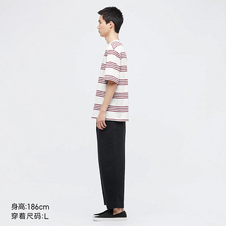 优衣库男装 条纹T恤(短袖) 447527 UNIQLO