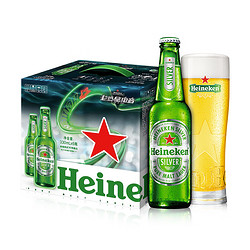 Heineken 喜力 星银啤酒电音礼盒装 330ml*6瓶（内含玻璃杯1个）