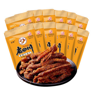 PLUS会员：老四川 金角老四川重庆休闲零食小吃香辣牛肉干独立小包250g中华