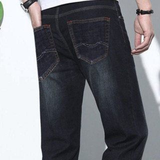 JEANSWEST 真维斯 男士牛仔九分裤 92-173003 黑色 29