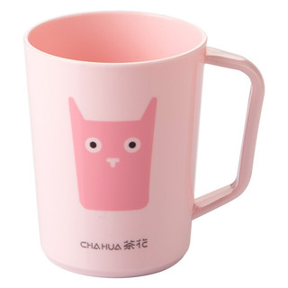 茶花 054006 卡通造型 绿色+粉色 漱口杯