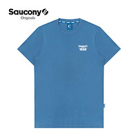 Saucony索康尼全棉短袖T恤男女款2021新品夏季休闲简约多色情侣T