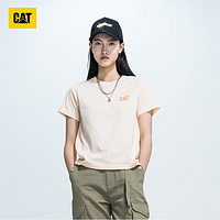 CAT 卡特彼勒 卡特短袖T恤女款logo印花舒适圆领T恤