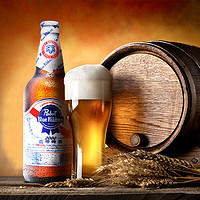 Blue Ribbon 蓝带 PABST BLUE RIBBON）超爽2000 黄啤酒 500ml*12瓶 整箱装 蓝带啤酒