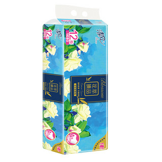 Breeze 清风 花萃臻品系列 有芯卷纸 4层*140g*12卷