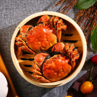 上麟记 现货活大闸蟹(去绳足重) 全母2.3-2.6两 8只礼盒装