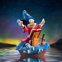 Disney 迪士尼 米奇魔法师彩色限量版潮玩手办幻想曲桌面汽车摆件